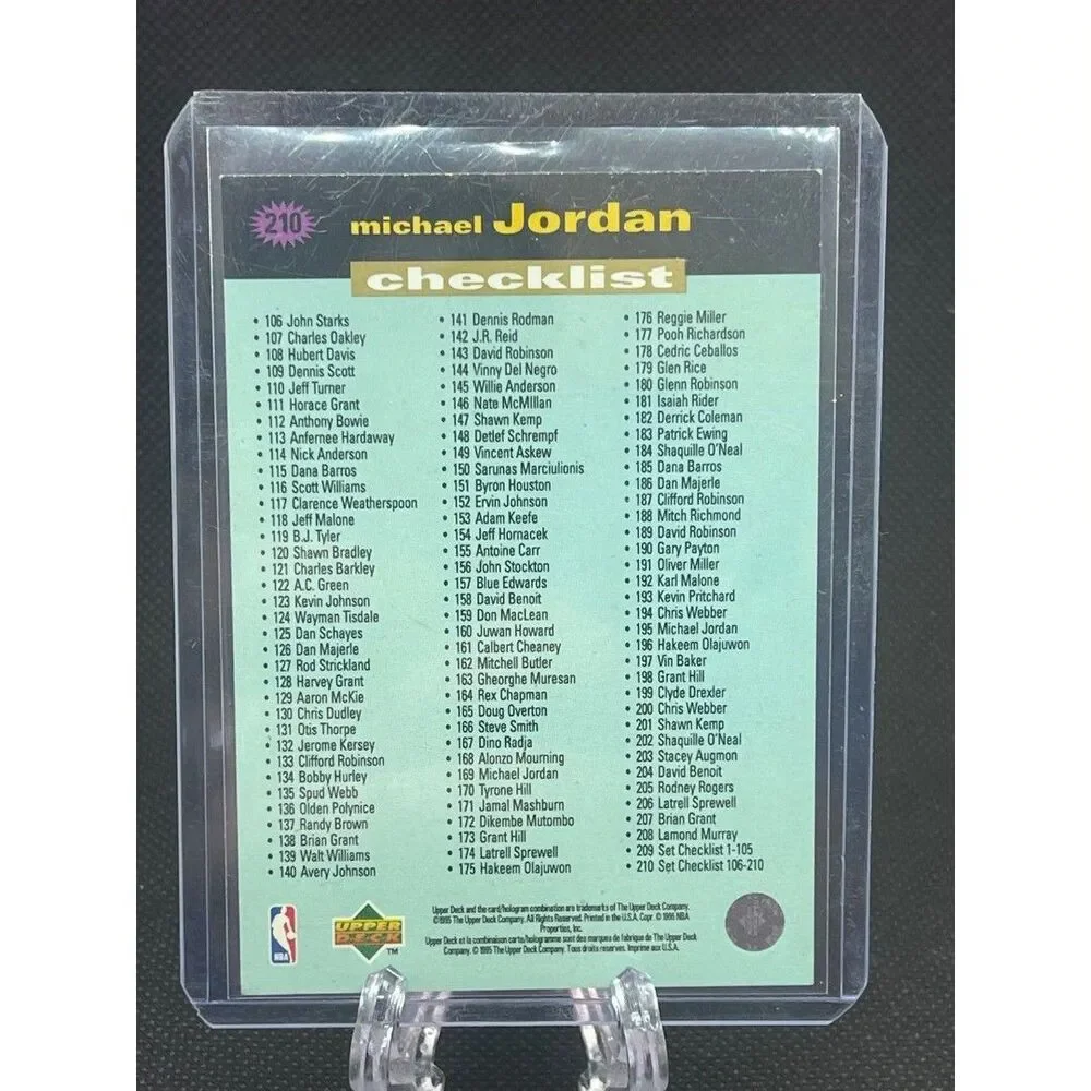 Michael Jordan 1995 Upper Deck Collectors choice #210